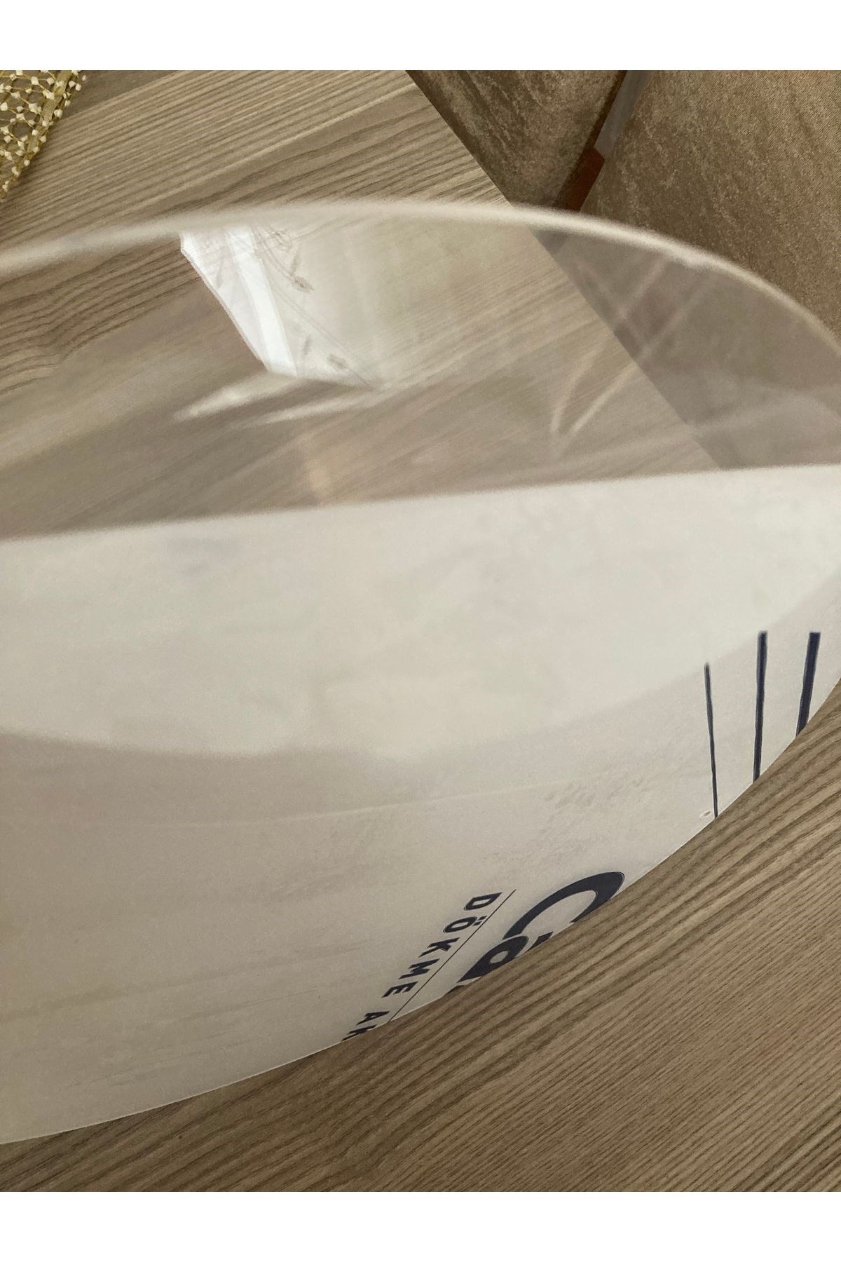 30 Cm Şeffaf Kapı Süsü İçin Pleksi Asma Delikli Şeffaf Kapı Süsü Pleksi - Görsel 2