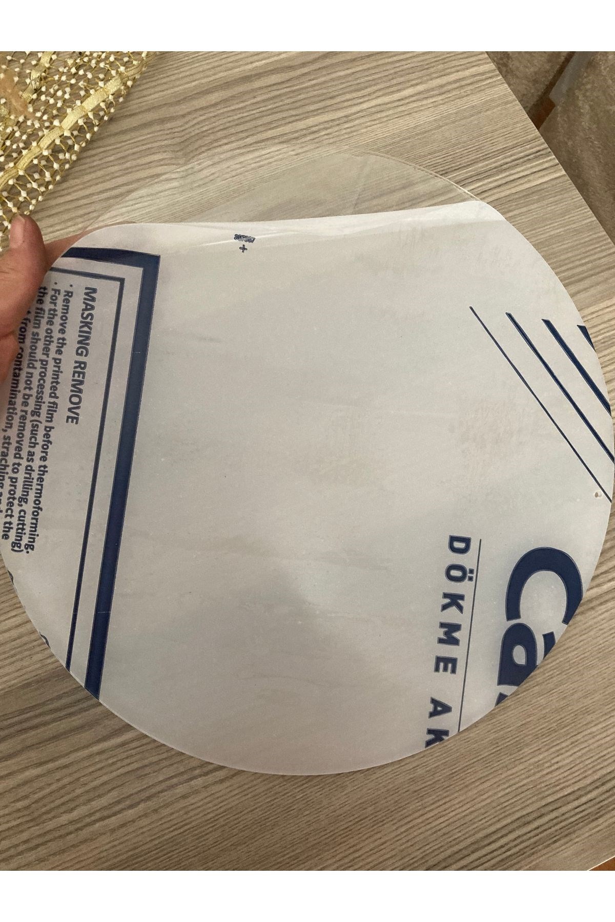 30 Cm Şeffaf Kapı Süsü İçin Pleksi Asma Delikli Şeffaf Kapı Süsü Pleksi