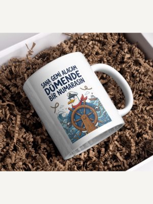 "Sana Gemi Alacam Dümende Bir Numarasın" Martı Tasarım Kupa