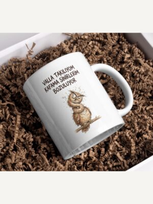 "Valla Takılıyom Kafama Sinirlerim Bozuluyor" Baykuş Kupa