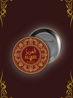 Esmaül Hüsna Serisi: El-Azîz Yazılı Tasarım Rozet