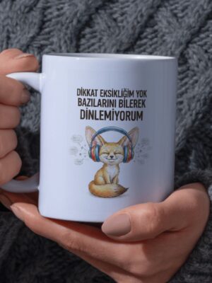 Alternative view of "Bana Bişey Olmaz Diyip Her Şeyin Altından Kalkan Ben" Yazılı Tasarım Kupa Bardak